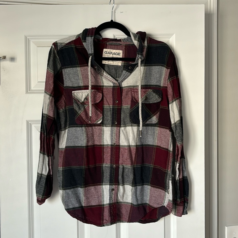 Hooded flannel